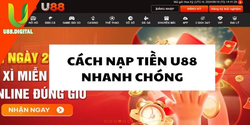 Điều kiện để hội viên có thể thực hiện nạp tiền U88